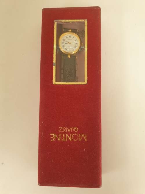 1980's Ladies MONTINE Quartz watch (never been used) with original price tag of £39.50