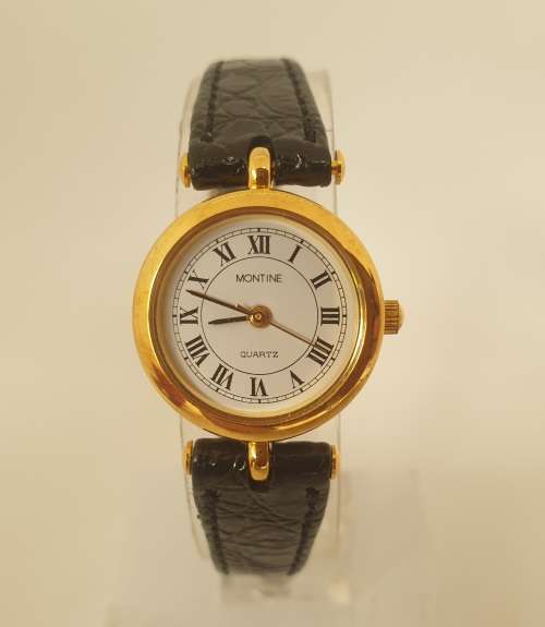 1980's Ladies MONTINE Quartz watch (never been used) with original price tag of £39.50