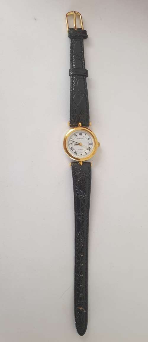 1980's Ladies MONTINE Quartz watch (never been used) with original price tag of £39.50