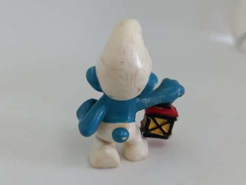 Rare Collectable Watchman Smurf Figurine Peyo 1970's    - PVC-