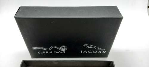 Carrol Boyes JAGUAR Hand crafted Leather Business Card Dispencer still in box