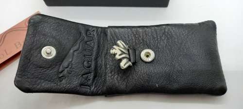 Carrol Boyes JAGUAR Hand crafted Leather Business Card Dispencer still in box