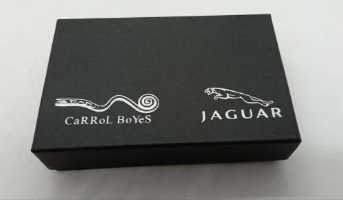 Carrol Boyes JAGUAR Hand crafted Leather Business Card Dispencer still in box
