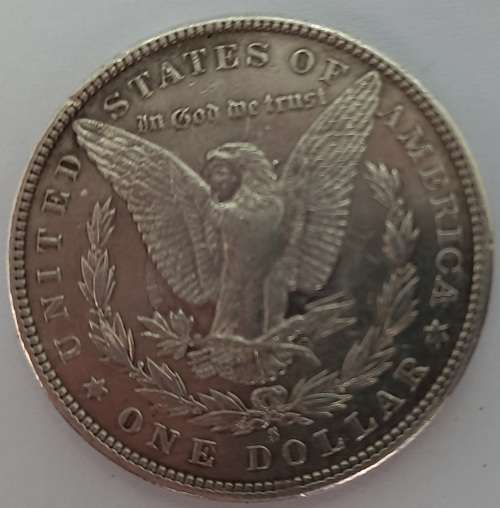 1882 USA - Silver (.900) 1 Dollar "Morgan Dollar" with S Mint mark -High detail -