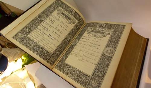 Antique 1850`s Family(Finn/Stopforth) Bible  with MANY GUSTAVE DORE (1832-1883) illustrations