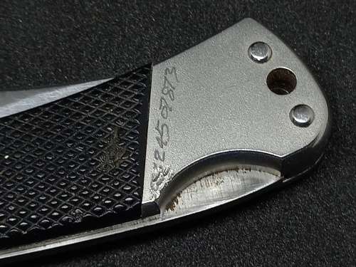 Vintage Kershaw 3320 Pocket Knife - Engraved 177mm with blade open