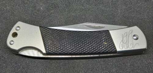 Vintage Kershaw 3320 Pocket Knife - Engraved 177mm with blade open