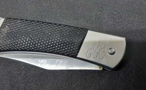 Vintage Kershaw 3320 Pocket Knife - Engraved 177mm with blade open