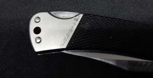 Vintage Kershaw 3320 Pocket Knife - Engraved 177mm with blade open