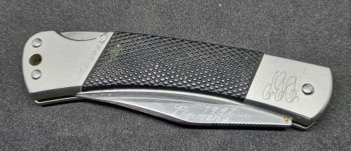 Vintage Kershaw 3320 Pocket Knife - Engraved 177mm with blade open