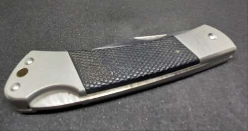 Vintage Kershaw 3320 Pocket Knife - Engraved 177mm with blade open