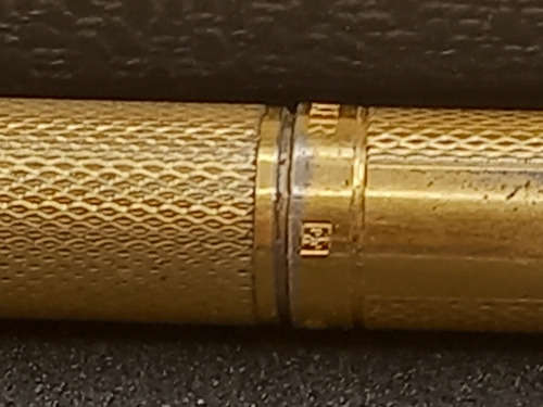 Gold plated Parker 75 Roller Ball and Pencil set Made in France  N date code- see condition