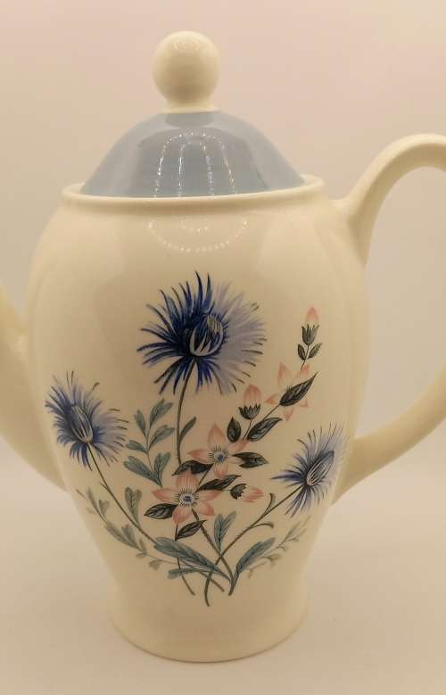 Antique /Vintage Wood and Sons `Cornelia` Tea pot,creamer and 5 Duo`s -Burslem England