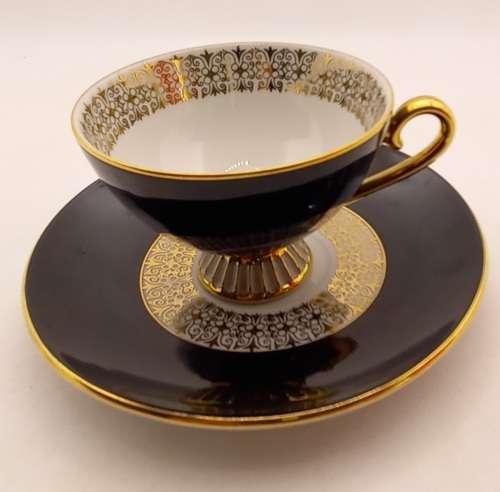 Vintage Westminster Fine China (Black and Gold) small Duo Australia (12 available bid is for one)