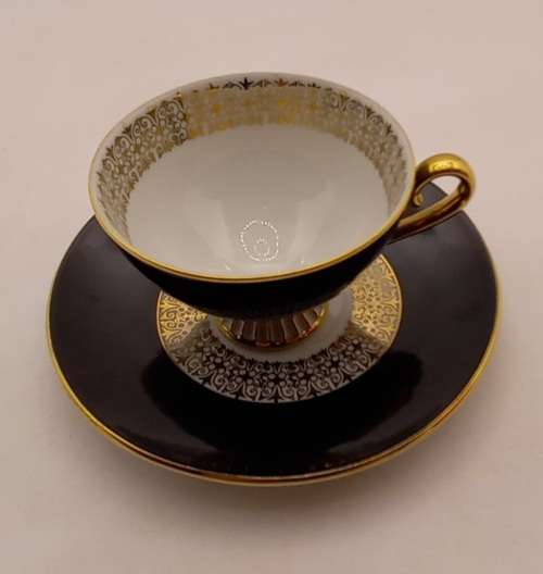 Vintage Westminster Fine China (Black and Gold) small Duo Australia (12 available bid is for one)