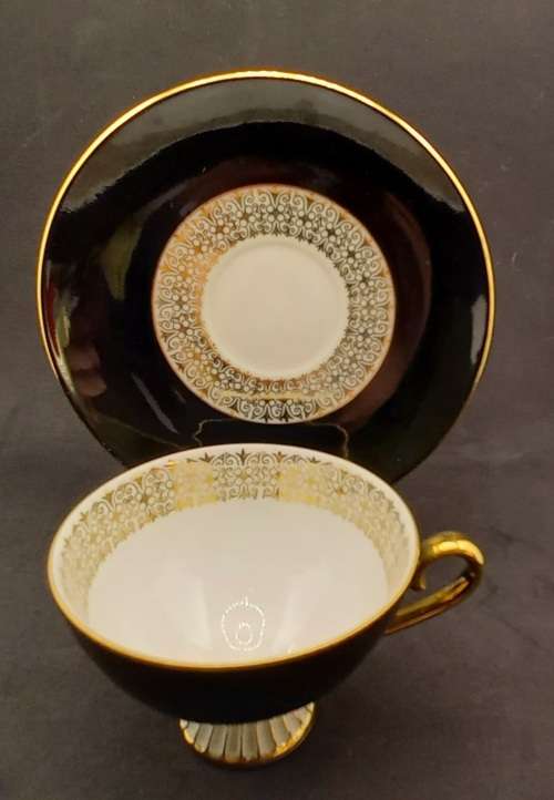 Vintage Westminster Fine China (Black and Gold) small Duo Australia (12 available bid is for one)