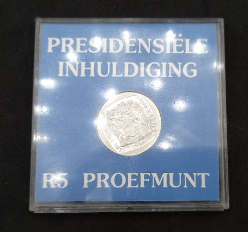1994 South Africa Presidential Inauguration R5 Proof Coin Encapsulated