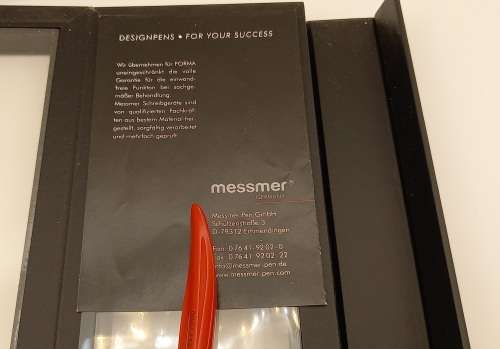 Limited edition(17/500) Designer messmer FORMA ball point pen (Germany) by Luigi Colani -in Box