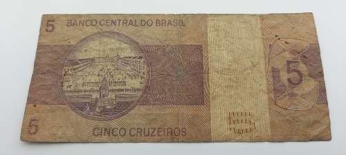 1970-1979 -  Brazil 5 Cruzeiros 2nd edition Bank note