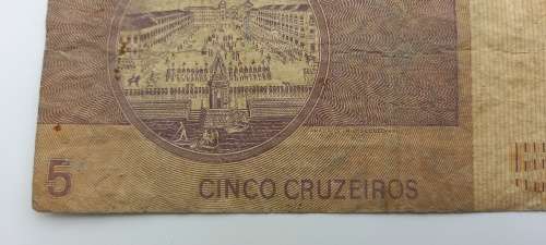 1970-1979 -  Brazil 5 Cruzeiros 2nd edition Bank note