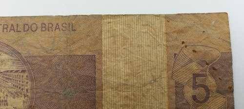 1970-1979 -  Brazil 5 Cruzeiros 2nd edition Bank note