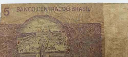 1970-1979 -  Brazil 5 Cruzeiros 2nd edition Bank note