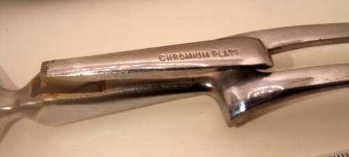 Vintage Carving set - Geo. Wostenholm & Son Sheffield England - Firth Brearley Stainless