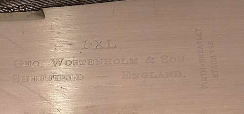 Vintage Carving set - Geo. Wostenholm & Son Sheffield England - Firth Brearley Stainless