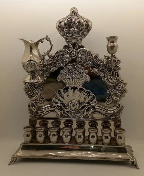Antique Hanukkah Menorah 300x248x80mm