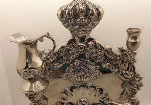 Antique Hanukkah Menorah 300x248x80mm