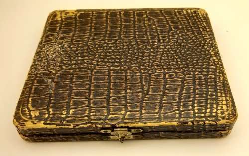 Antique or Vintage Silver Plate Coffee Bean Spoons EPNS made in England -Boxed 115mm