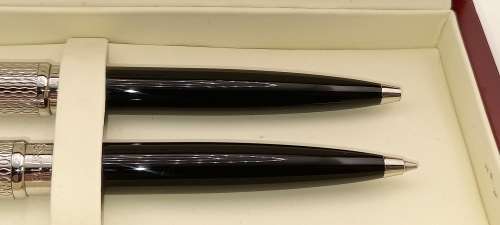 Buren Swiss Made Ball pen and Pencil set Unused still in Box with sleeve-0,5 lead