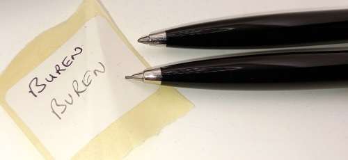 Buren Swiss Made Ball pen and Pencil set Unused still in Box with sleeve-0,5 lead