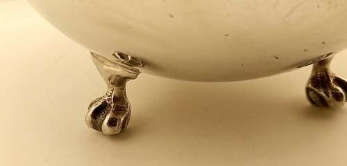 Antique/Vintage silver plated Rose Bowl with grid 115x165mm