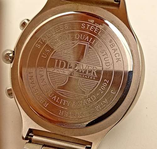 2002 BMW JD Power Chronograph Watch 1st Place European Plant Award -BMW Rosslyn S.A