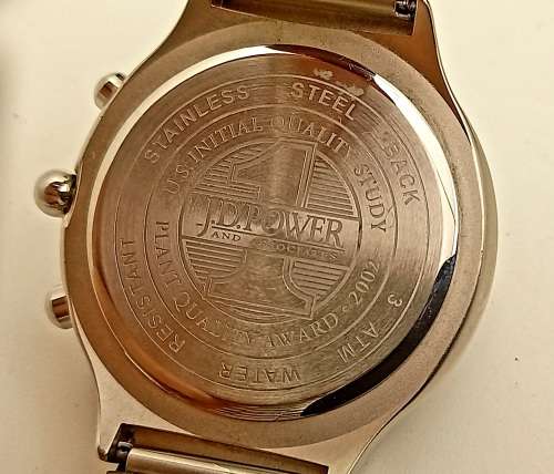 2002 BMW JD Power Chronograph Watch 1st Place European Plant Award -BMW Rosslyn S.A