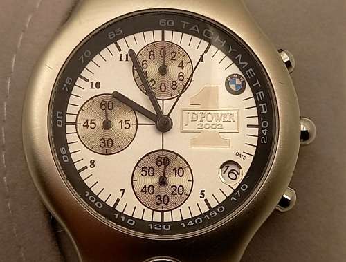 2002 BMW JD Power Chronograph Watch 1st Place European Plant Award -BMW Rosslyn S.A
