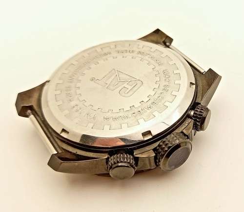 -Caterpillar Men's Sport Chronograph Tachymeter Watch 10atm -Working - No Strap