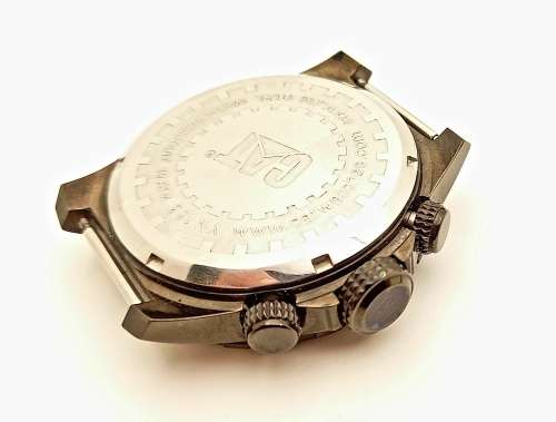 -Caterpillar Men's Sport Chronograph Tachymeter Watch 10atm -Working - No Strap