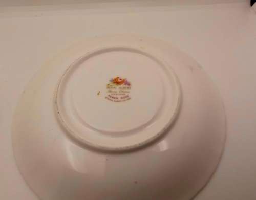 Vintage Royal Albert  `Peach Rose` Soup Coupe and Saucer (12 available)