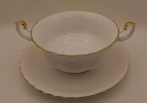 Vintage Royal Albert  " Val D'or " Soup Coupe and Saucer