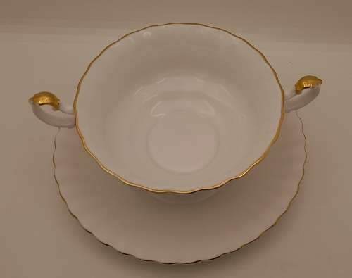 Vintage Royal Albert  " Val D'or " Soup Coupe and Saucer