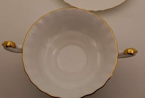 Vintage Royal Albert  " Val D'or " Soup Coupe and Saucer
