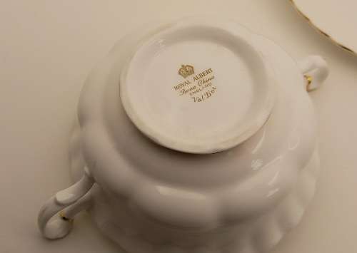 Vintage Royal Albert  " Val D'or " Soup Coupe and Saucer