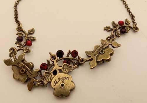 Vintage Designers Necklace by Michal Negrin -Not Origanal case. Unknown stones (Needs polishing