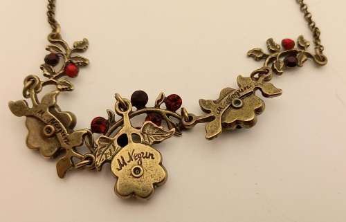 Vintage Designers Necklace by Michal Negrin -Not Origanal case. Unknown stones (Needs polishing