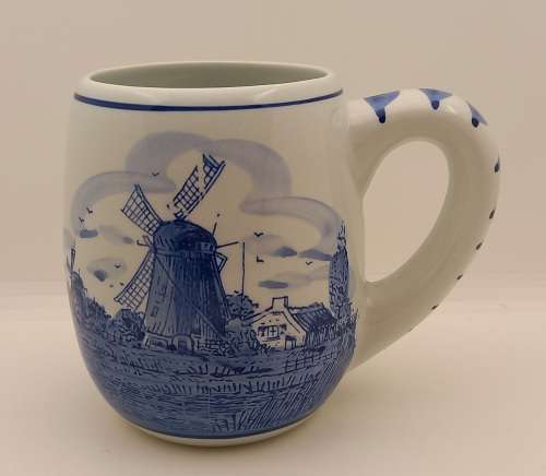 DelftsBlauw  Hand painted Cup Made in Holland 117x135x95mm
