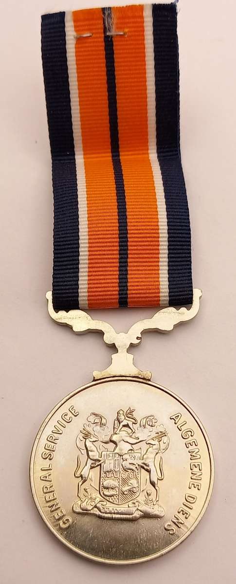 SADF General Service Medal - Full Size - With Ribbon - Numbered.