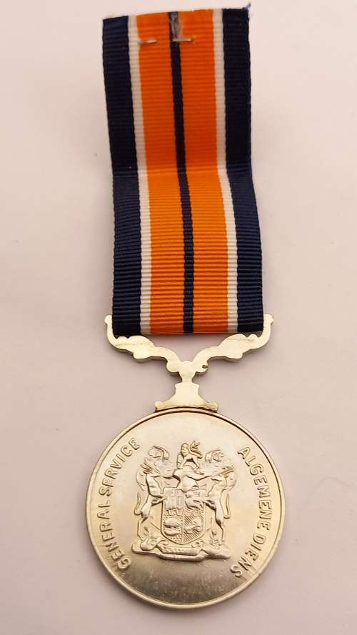 SADF General Service Medal - Full Size - With Ribbon - Numbered.