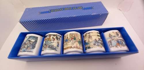 5 Korean Shot Glasses In Box 50X42mm